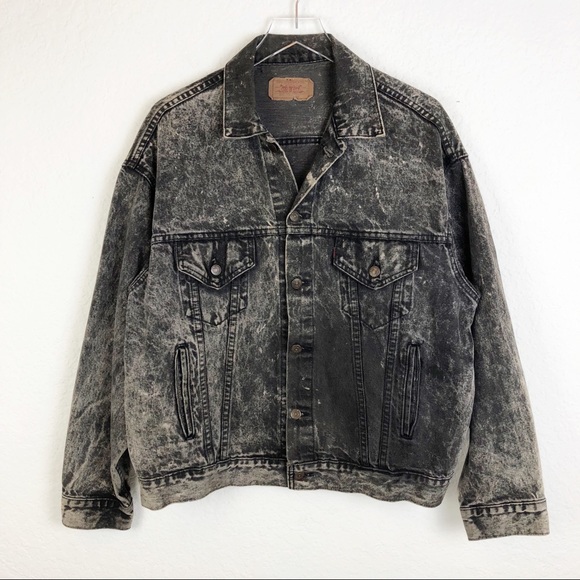 Levi's Other - Levi’s | Vintage Black Acid Wash Denim Jacket L